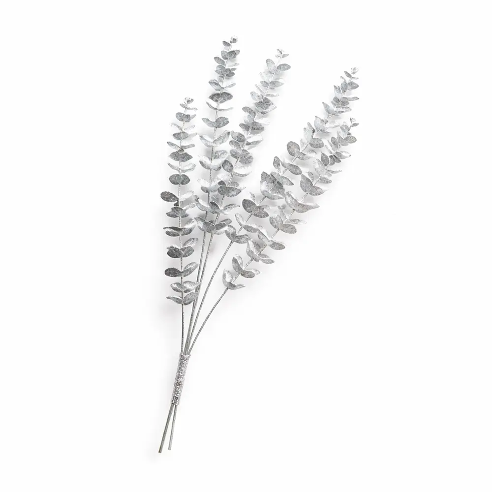 Kunstblume Eukalyptus Silber