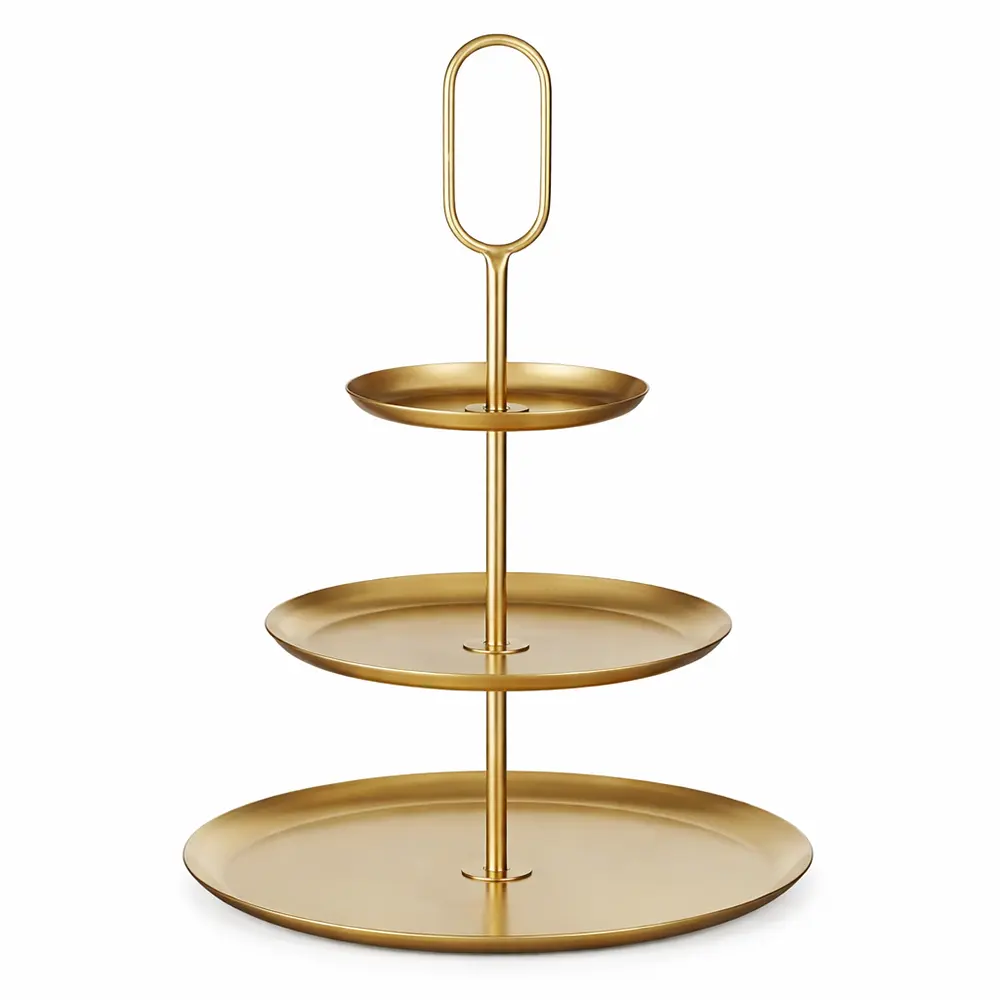 Servier Etagere Gold Rund