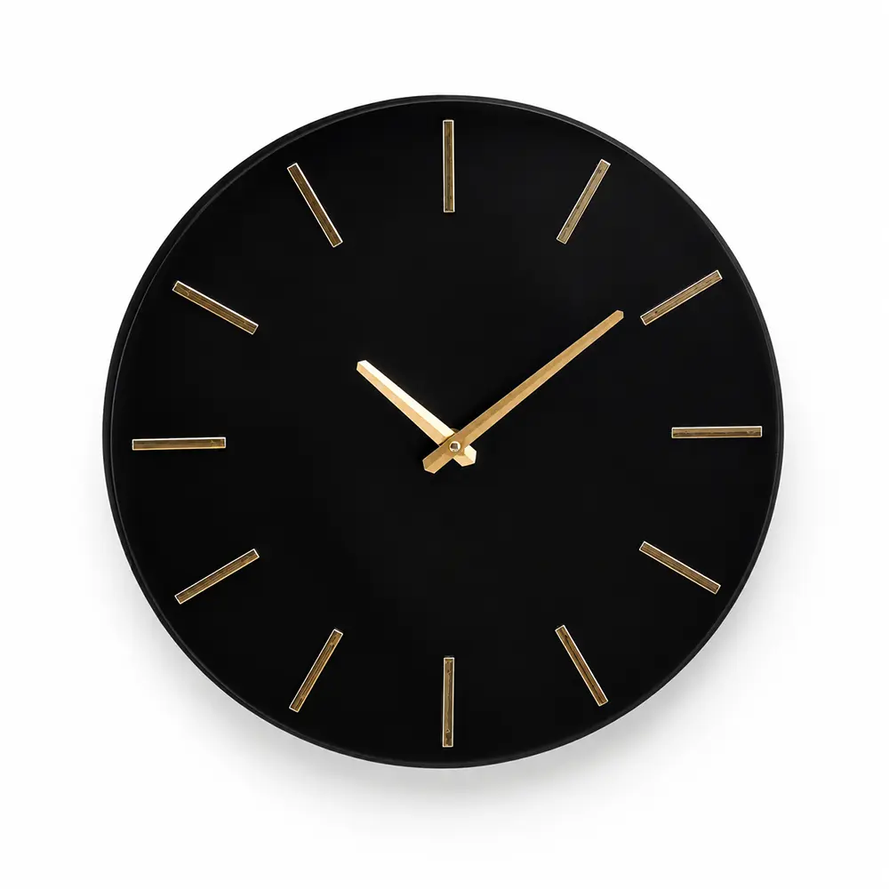 Wanduhr Schwarz Modern