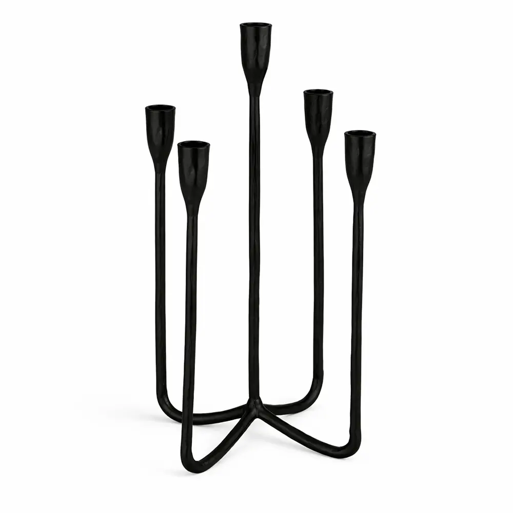 Stabkerzenhalter mit 5 Tüllen