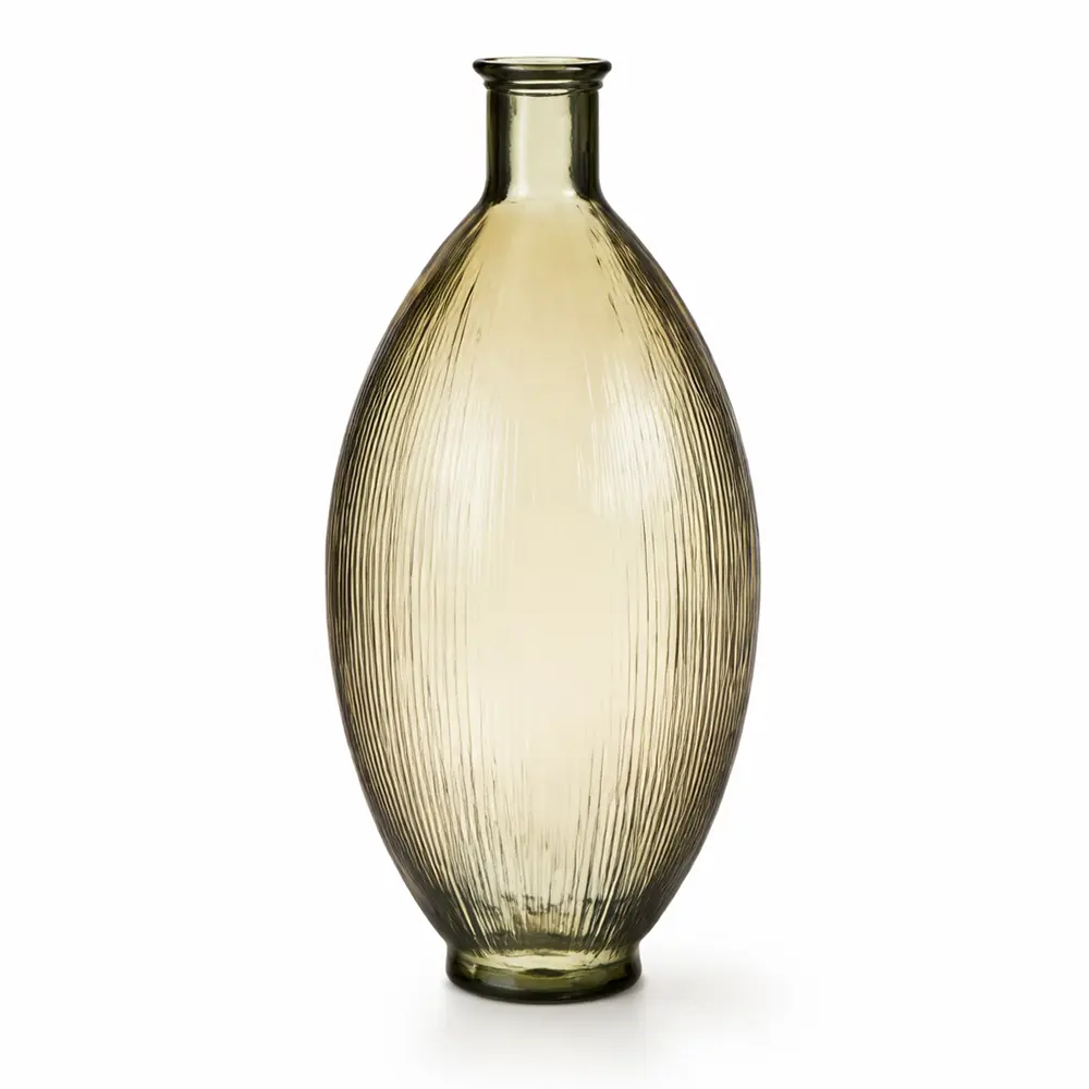 Vase Glas Hellbraun