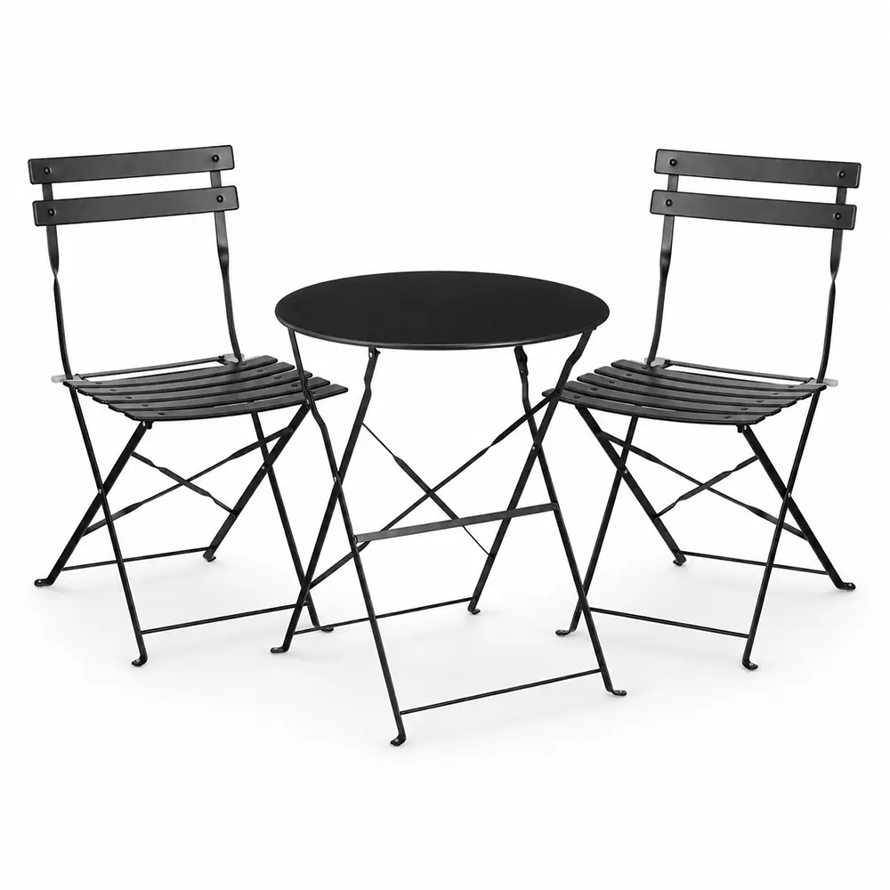 Bistro Set Schwarz