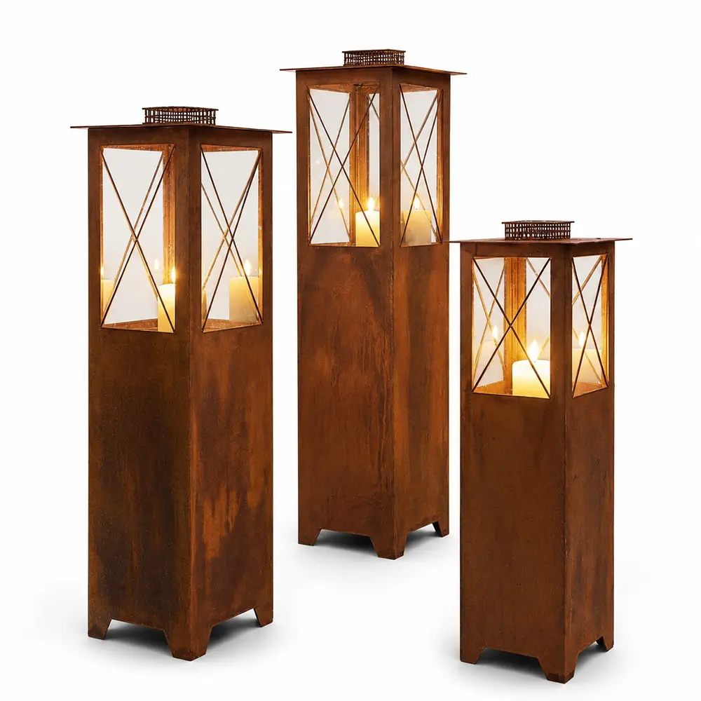 Laterne Rost Windlichtsäule