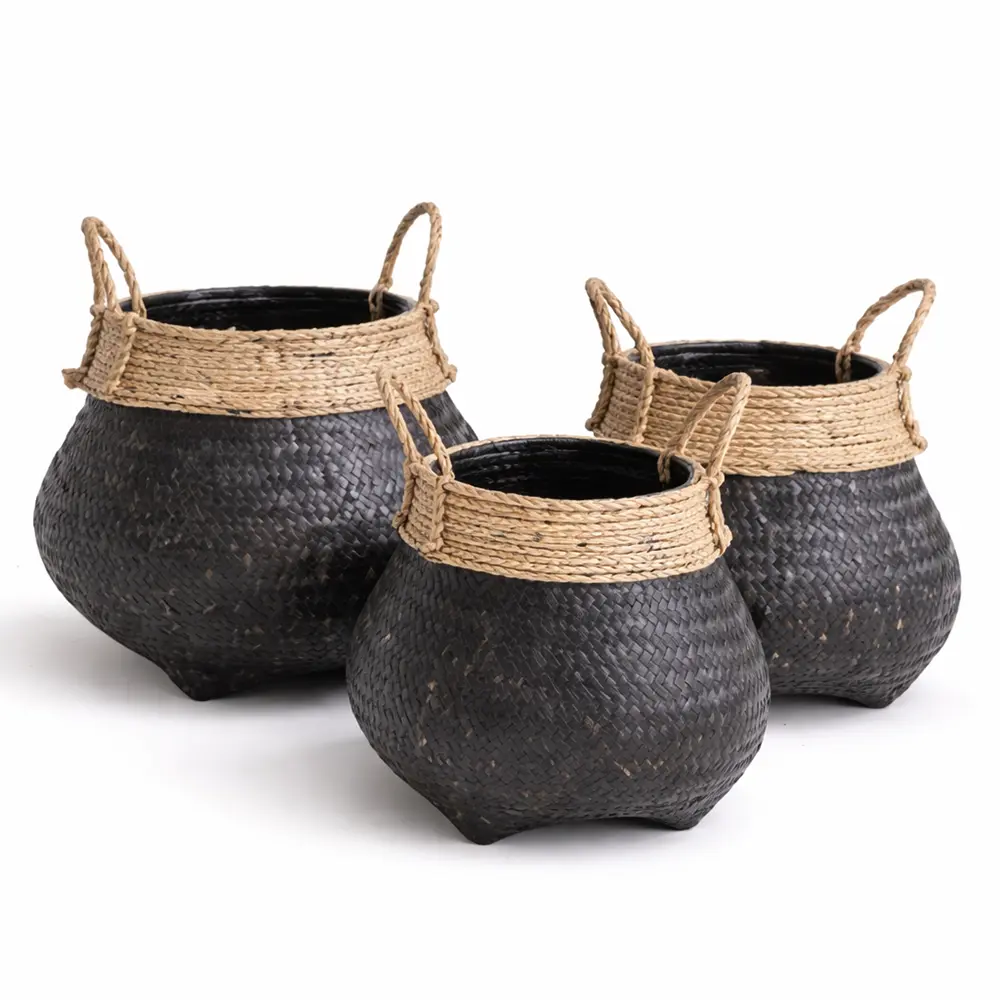 Pflanzkorb Seegras 3er Set