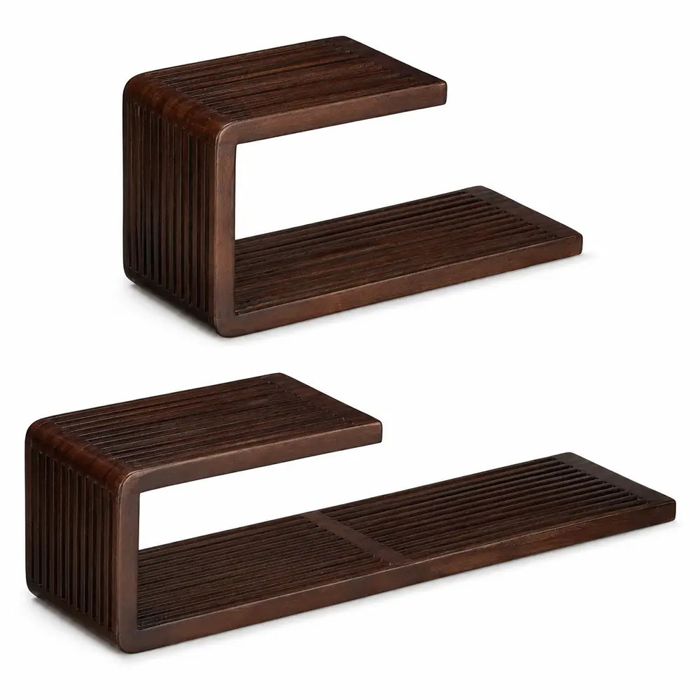 Wandregal Holz Set