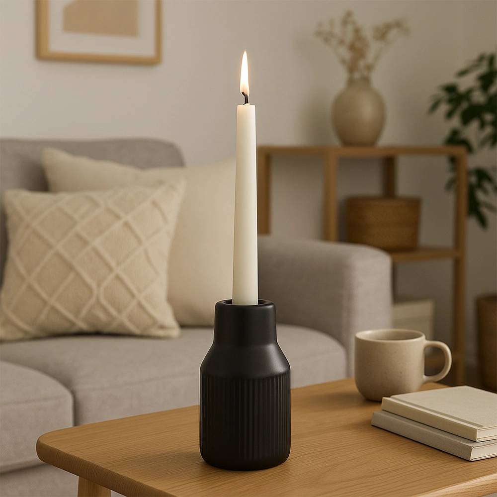 Mini Vase Schwarz Modern