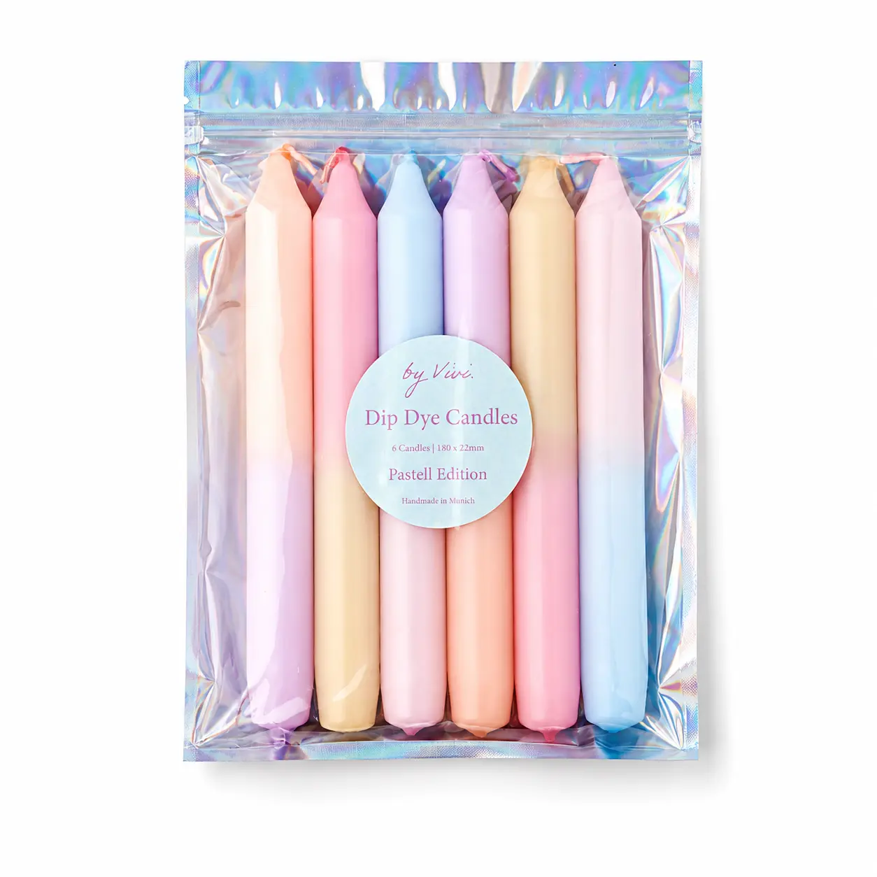 Stabkerzen Bunt Pastell Set