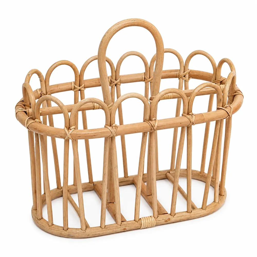 Zeitungskorb Rattan