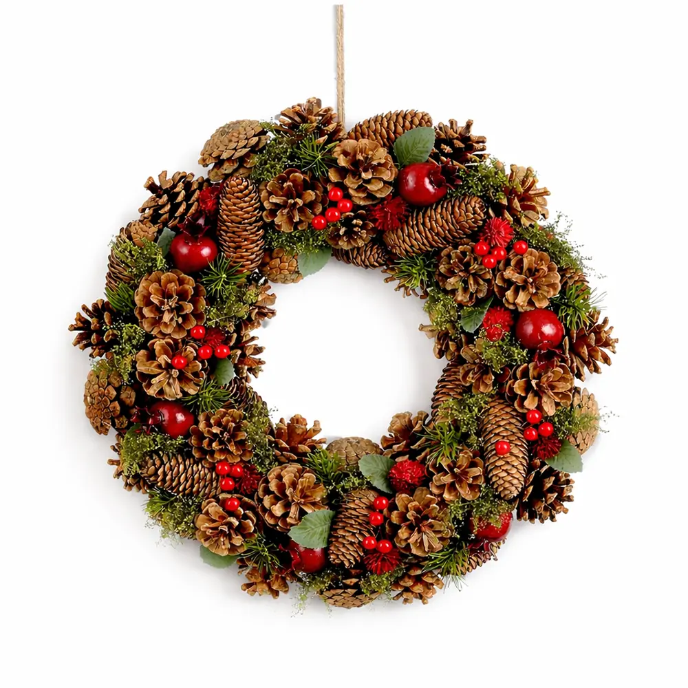 Weihnachtskranz Kiefernkegeln