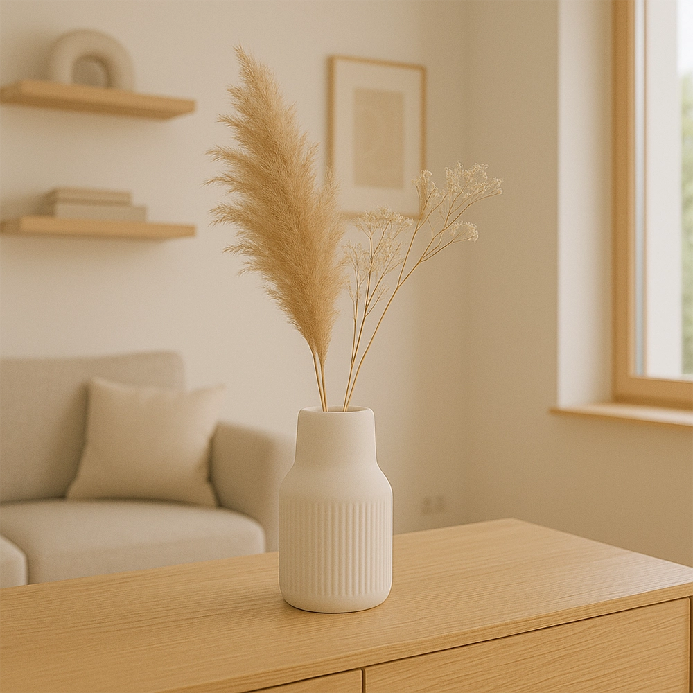 Mini Vase Weiß Modern