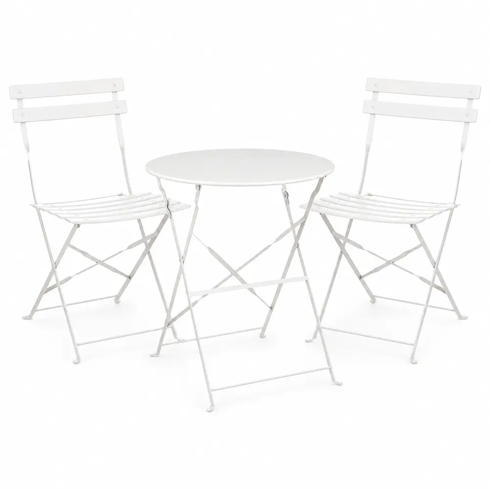 Bistro Set Weiß