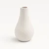 Vase Rund Weiß aus modernem Keramik Design