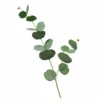 Kunstzweig Eukalyptus mit runden grünen Blättern als natürliche Kunstpflanze für Vase, Tischdeko und moderne Wohn Deko