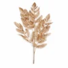 Kunstzweig Farnblatt in Gold mit filigranen Farnblättern als elegante Kunstpflanze für Vase, Tischdeko und moderne Wohn Deko